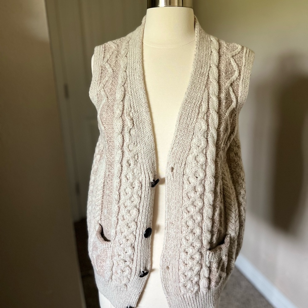 Aran Woollen Mills Merino Wool Knit Vest